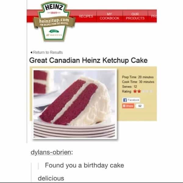 Great Canadian Heinz Ketchup Cake