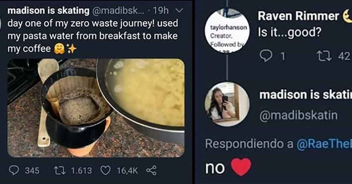 day one of my zero waste journey! used my pasta water from breakfast to make my coffee