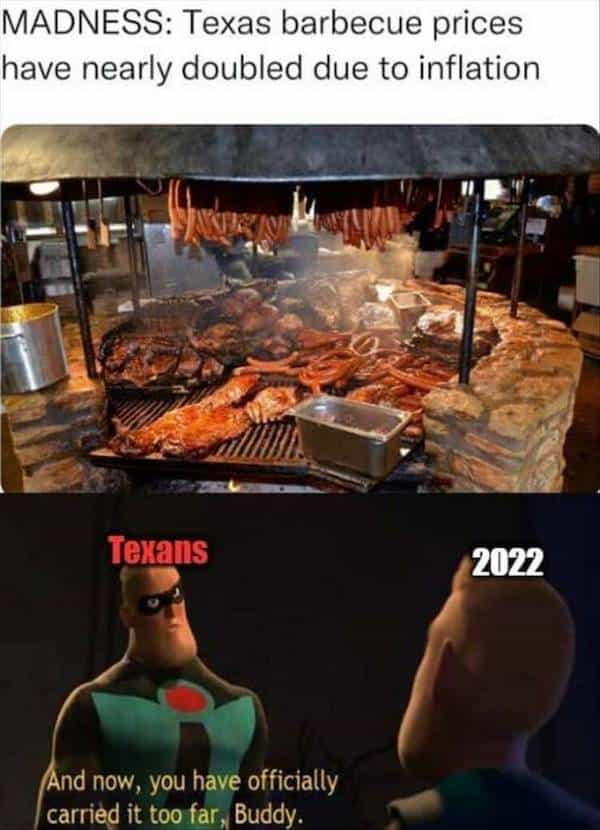 MADNESS: Texas barbecue prices have nearly doubled due to inflation