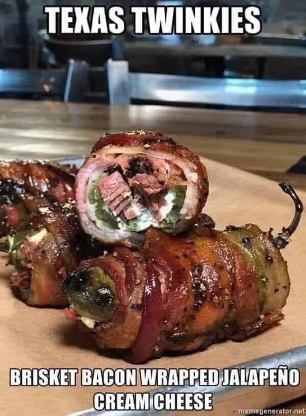 TEXAS TWINKIES BRISKET BACON WRAPPED JALAPEÑO CREAM CHEESE