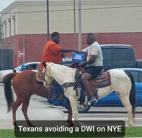 Texans avoiding a DWI on NYE