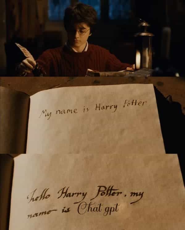 My name is Harry Fatter hello Harry 1 Falter, my name is Chat gpt