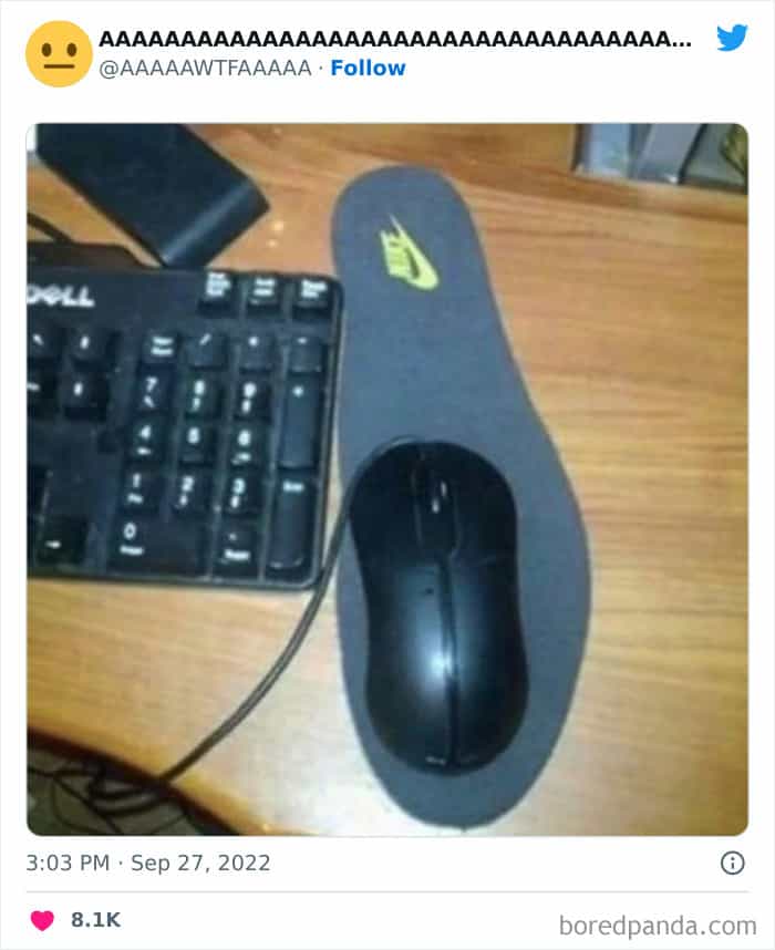 nike shoe insole mousepad