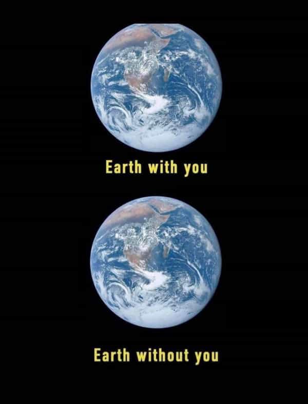 Earth with you Earth without you