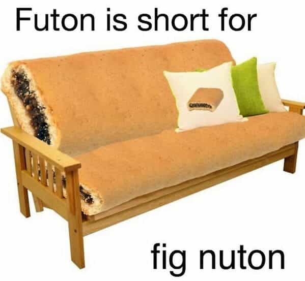 Futon is short for fig nuton