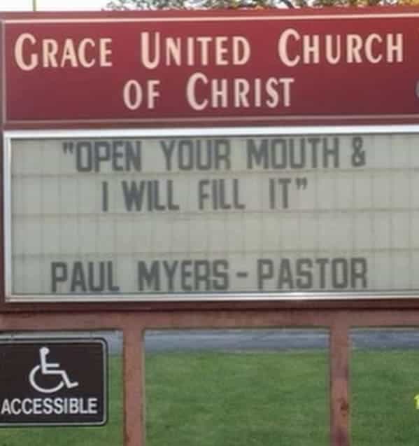 GRACE UNITED CHURCH OF CHRIST "OPEN YOUR MOUTH & I WILL FILL IT" PAUL MYERS - PASTOR