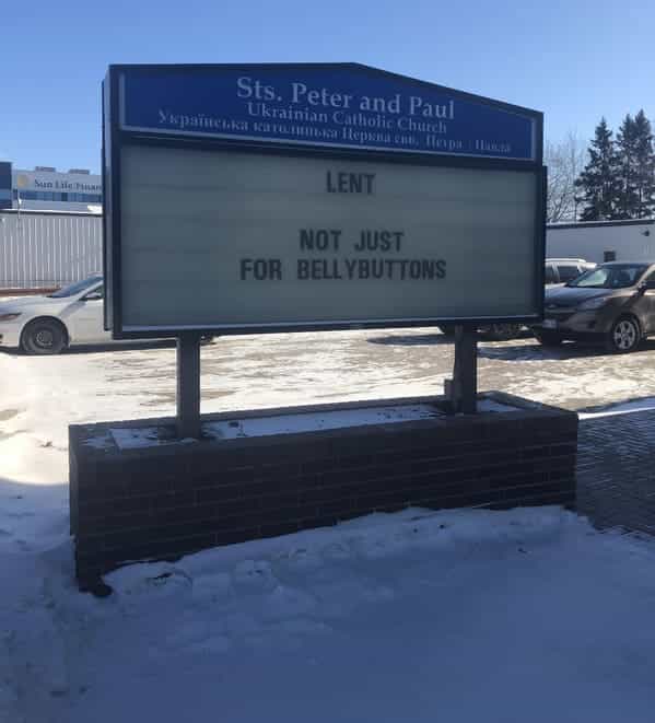 LENT NOT JUST FOR BELLYBUTTONS