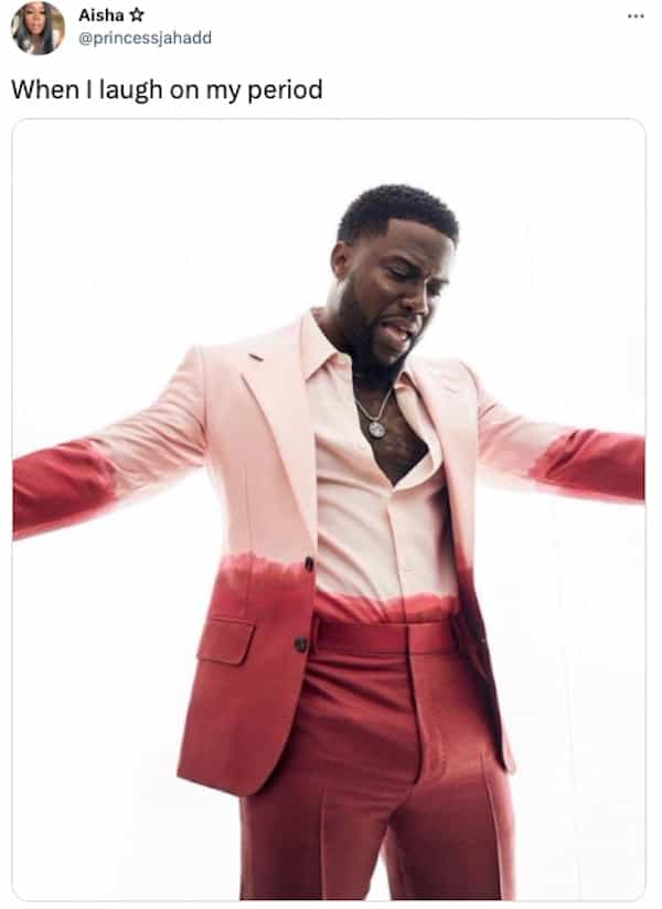 When I laugh on my period