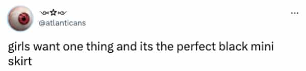 girls want one thing and its the perfect black mini skirt