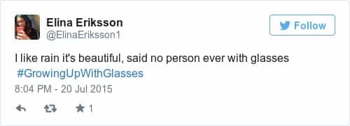 Ilike rain it's beautiful, said no person ever with glasses