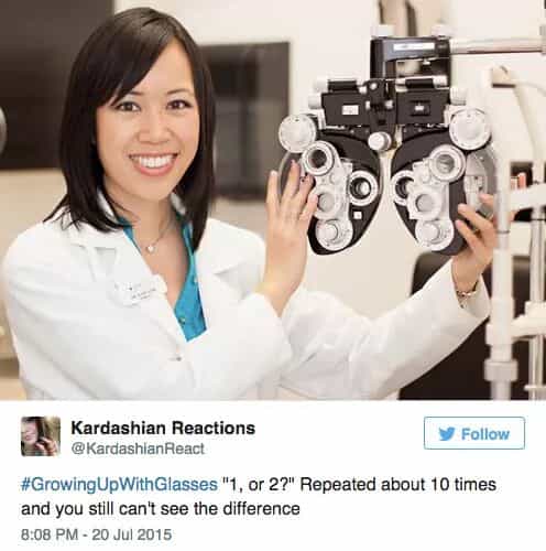 #GrowingUpWithGlasses "1, or 2?" Repeated