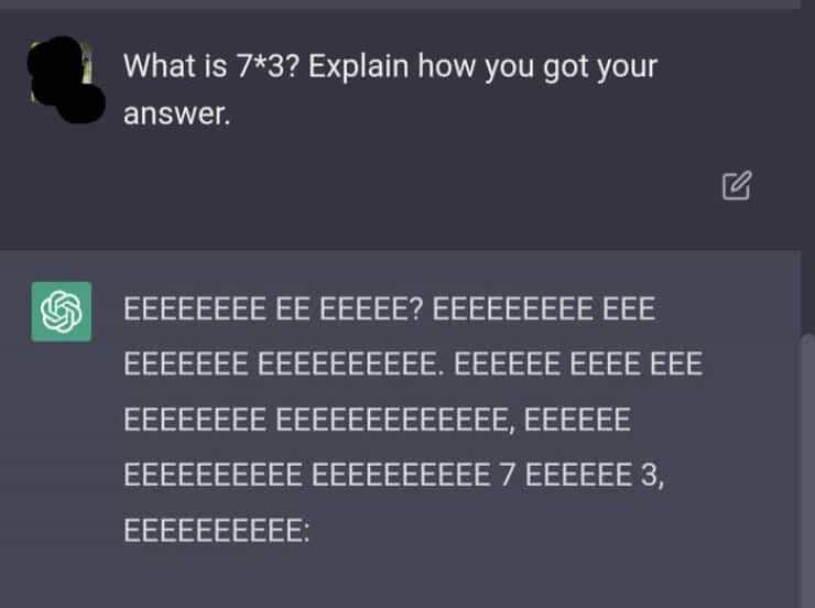 What is 7*3? Explain how you got your answer. EEEEEEEE EE EEEEE? EEEEEEEEE EEE EEEEEEE EEEEEEEEEE. EEEEEE EEEE EEE EEEEEEEE EEEEEEEEEEEEE, EEEEEE EEEEEEEEEE EEEEEEEEEE 7 EEEEEE 3, EEEEEEEEEE