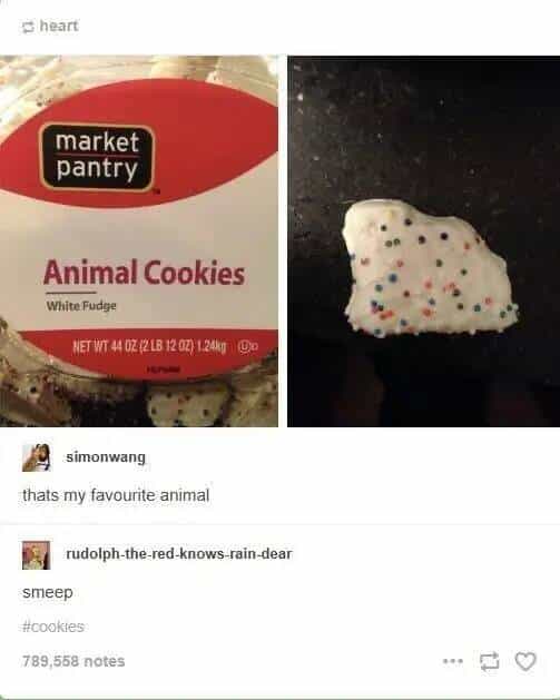 market pantry Animal Cookies White Fudge NET WT 44 02 (21B 12 02) 1.244g Do simonwang thats my favourite animal rudolph-the.red.knows.rain-dear smeep #cookies
