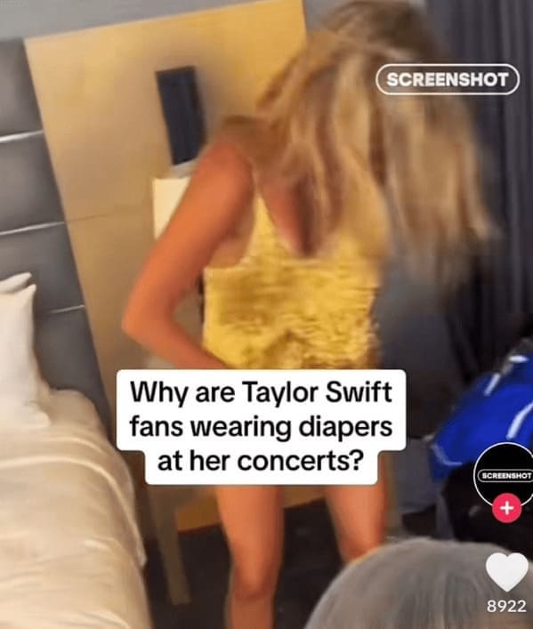 Why are Taylor Swift fans wearing diapers at her concerts?