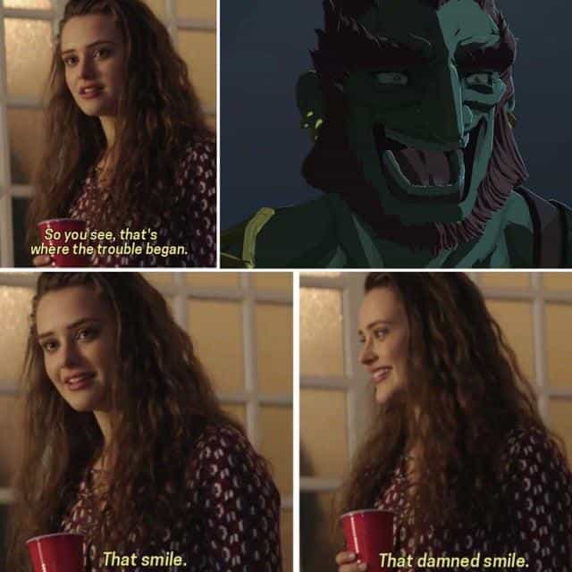 So you see, that's where the trouble began. That smile. That damned smile.