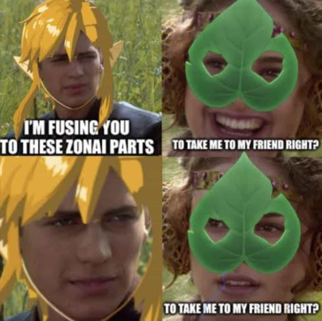 I'M FUSING YOU TO THESE ZONAI PARTS TO TAKE ME TO MY FRIEND RIGHT? TO TAKE ME TO MY FRIEND RIGHT?