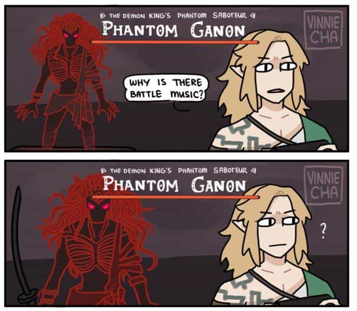 D THE DEMON KING'S PHANTOM SABOTEUR PHaNTOM GANON WHY IS THERE BATTLE MUSIC? D THE DEMON KING'S PHANTOM SABOTEUR 4 PHANTOM GANON
