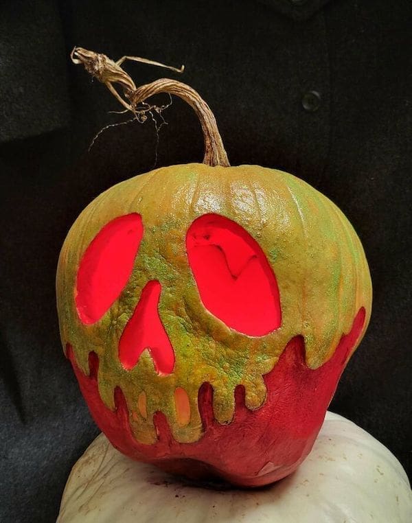 best pumpkin carving design skeleton skull drip