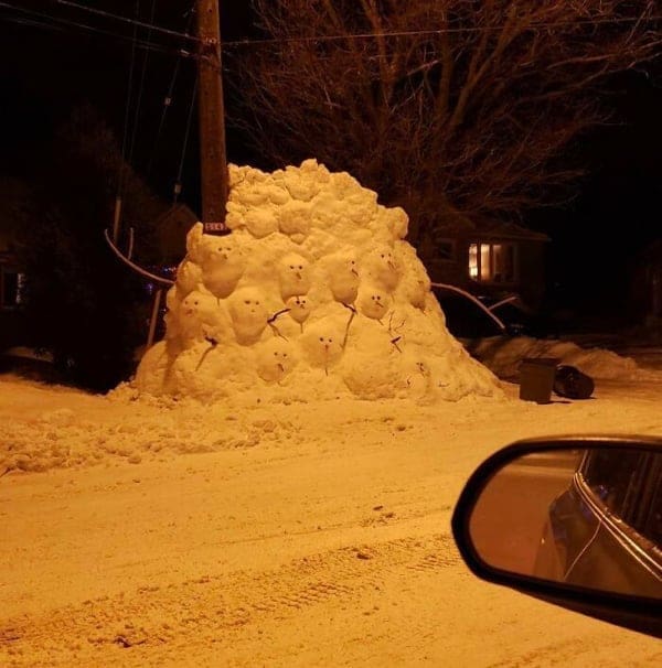 Boss mode snowman pile