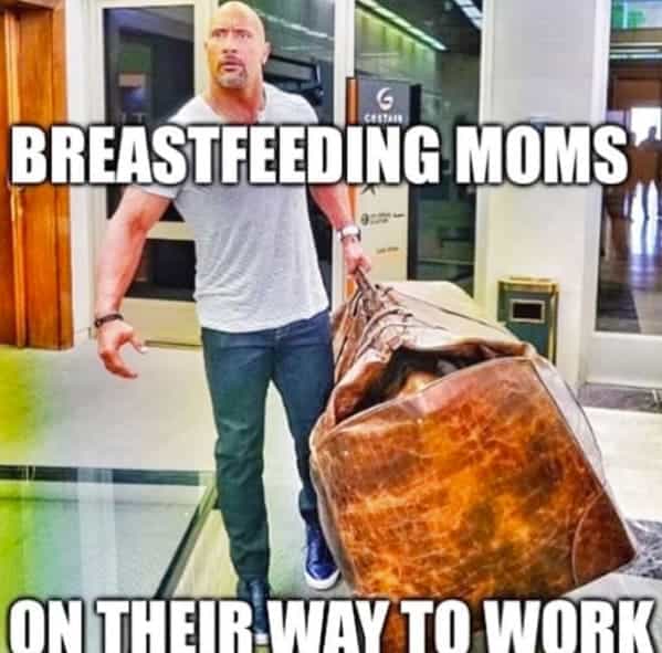breastfeeding memes BREASTFEEDING MOMS ON THEIR WAY TO WORK