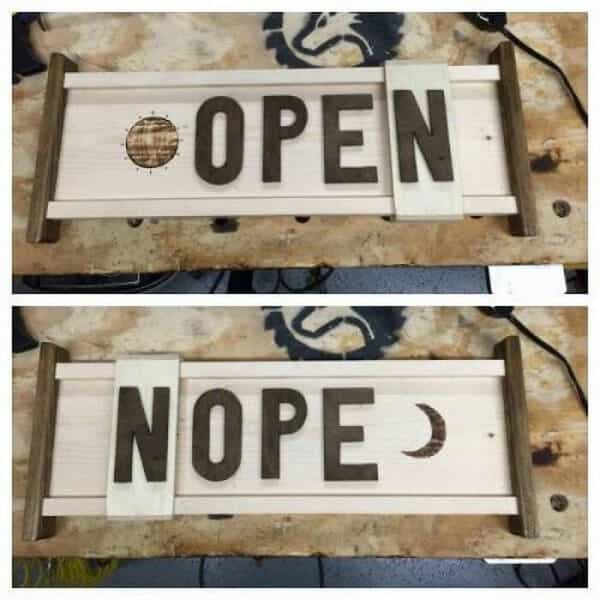clever people open nope sign