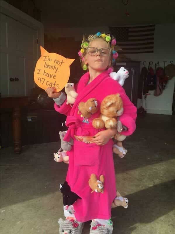 funny kids halloween costumes crazy cat lady