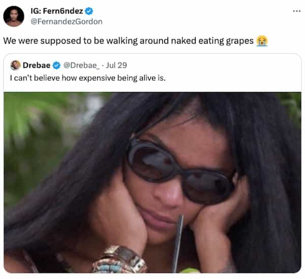 money memes We were supposed to be walking around naked eating grapes