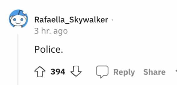 red flag jobs Police.