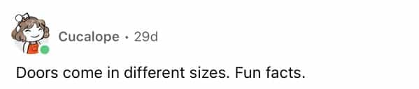 rules for first time home buyers Doors come in different sizes. Fun facts.