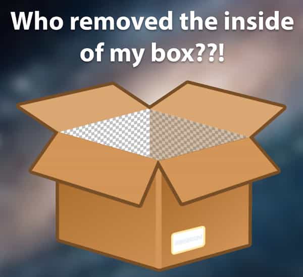 surreal memes Who removed the inside of my box??!