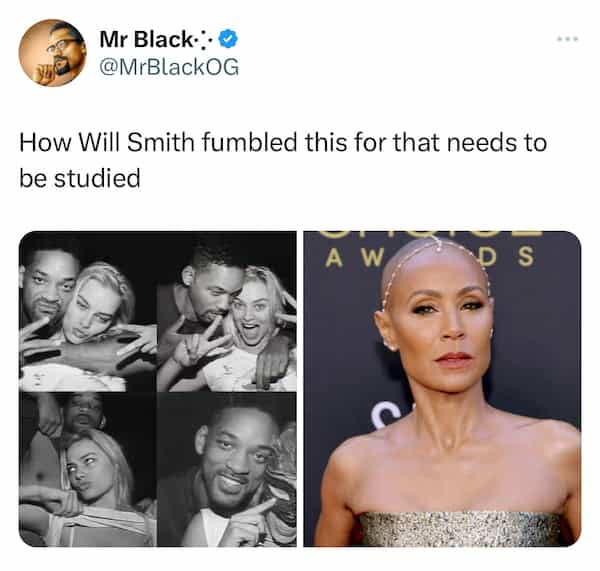 will smith and Jada memes How Will Smith fumbled this for that needs to be studied
