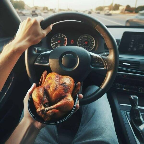 chicken steering wheel