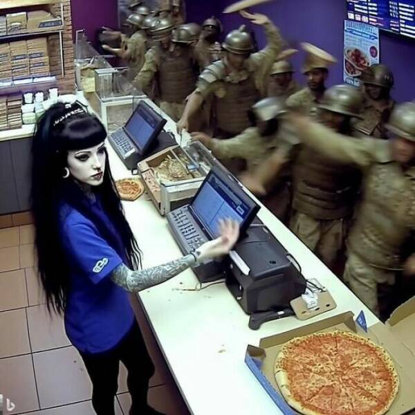 goth in dominos pizza