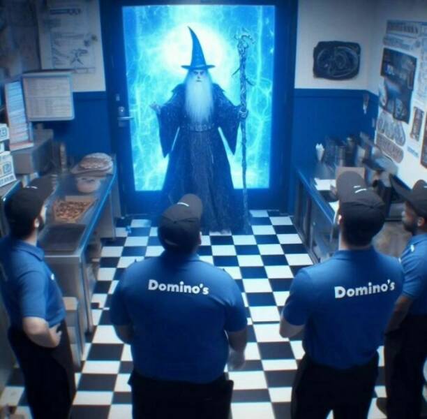 wizard in a barber shop