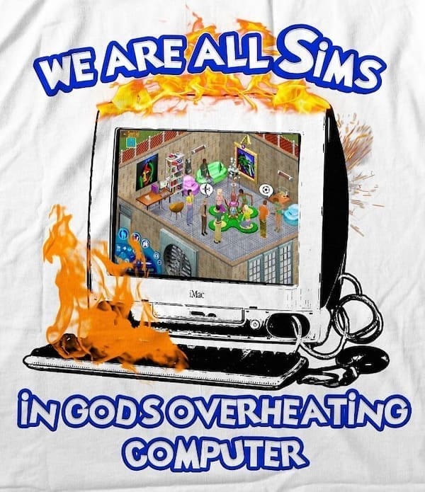 cursed t-shirts WBARBALL SIMS INCODSOVERtEATiNg COMPUTER