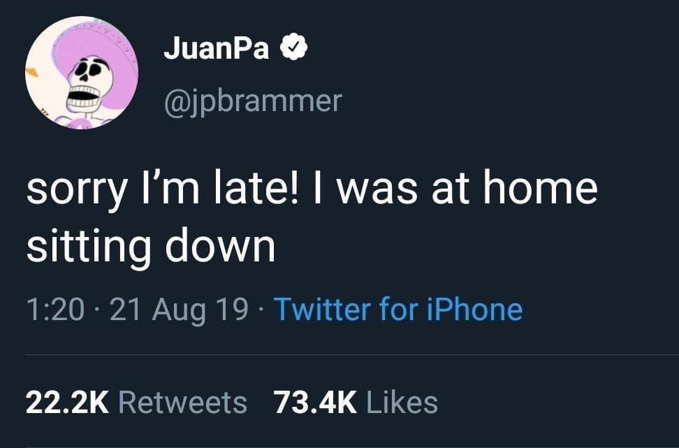 funny pictures sorry I'm late! I was at home sitting down