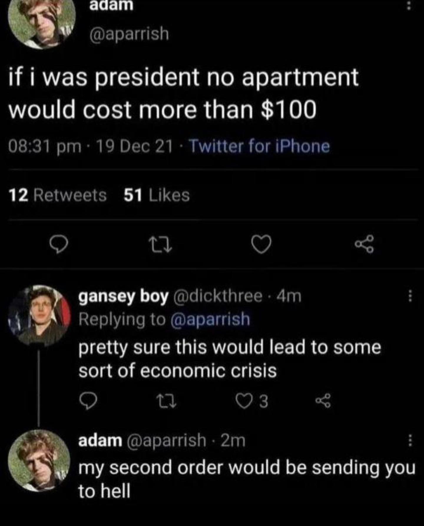 funny pictures daily if i was president no apartment would cost more than $100