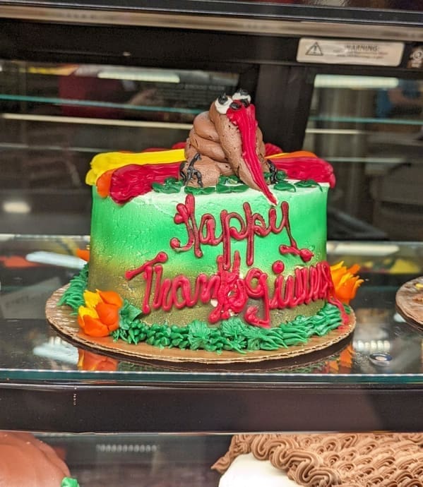 thanksgiving turkey cake fail