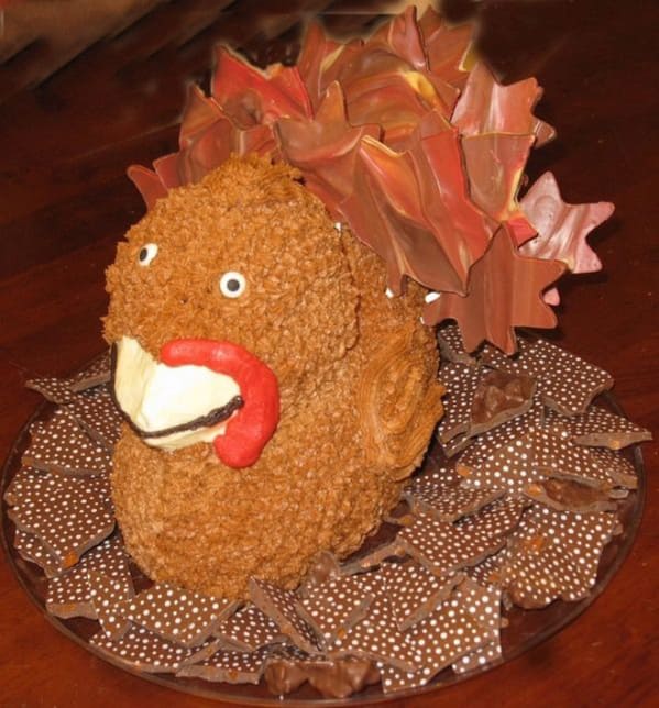 thanksgiving turkey cake fail