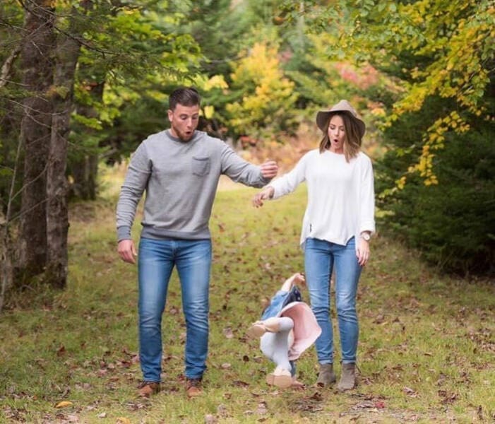 Awkward family photos dropped baby