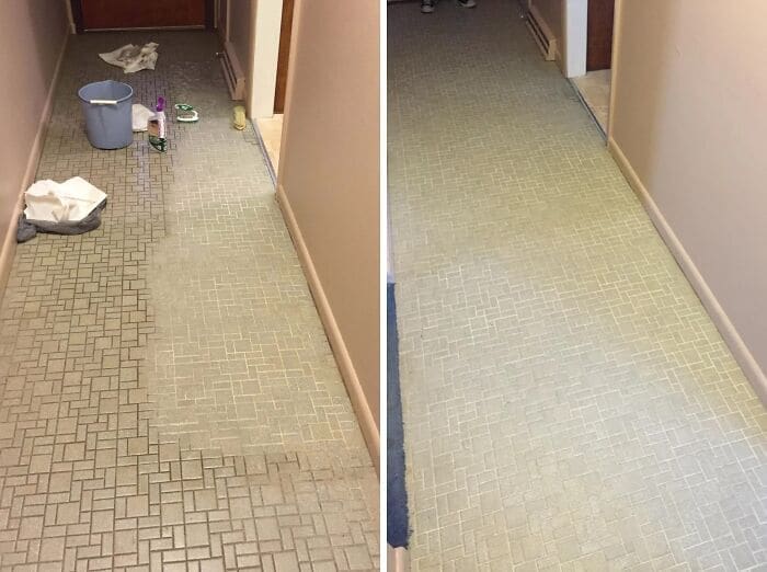 Before and After Cleaning Pics flooring