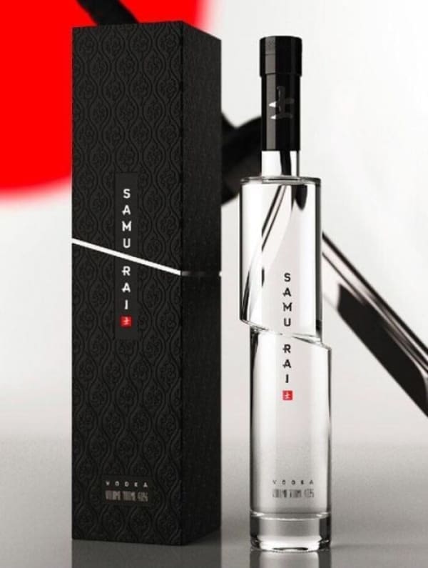 Clever Designs samurai sake bottle