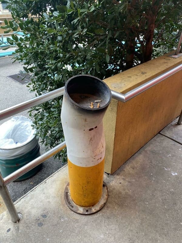 Clever Designs cigarette shaped cigarette disposal