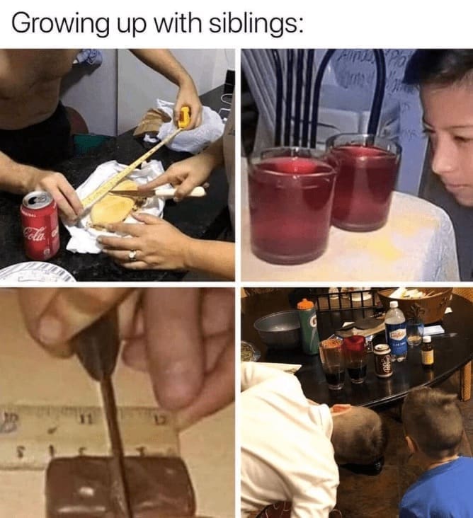 family memes Growing up with siblings: