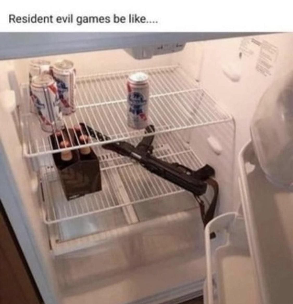 funny pics Resident evil games be like...