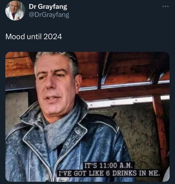 funny pics Mood until 2024 IT'S 11:00 A.M. I'VE GOT LIKE 6 DRINKS IN ME.