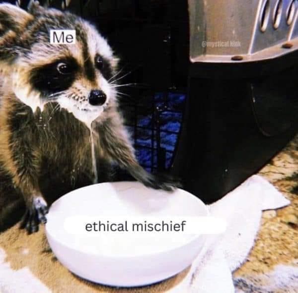 funny pics Me ethical mischief