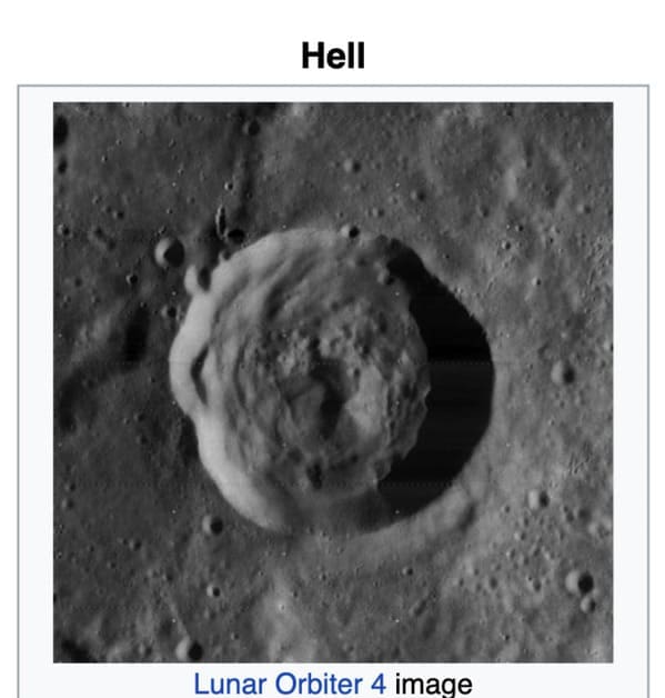 Funny wikipedia edits Hell Lunar Orbiter 4 image