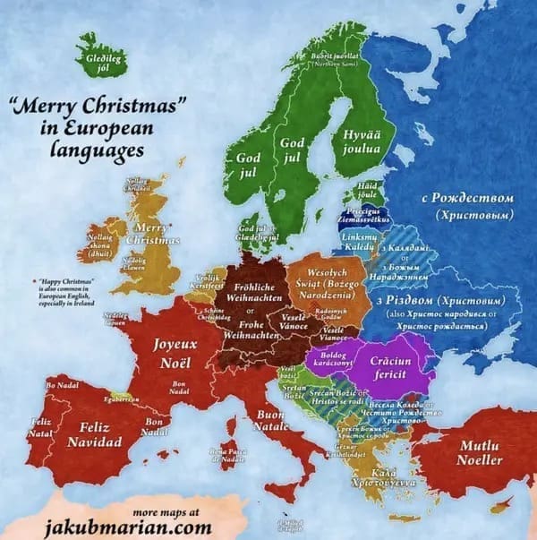 Helpful Christmas Charts merry Christmas in different European languages