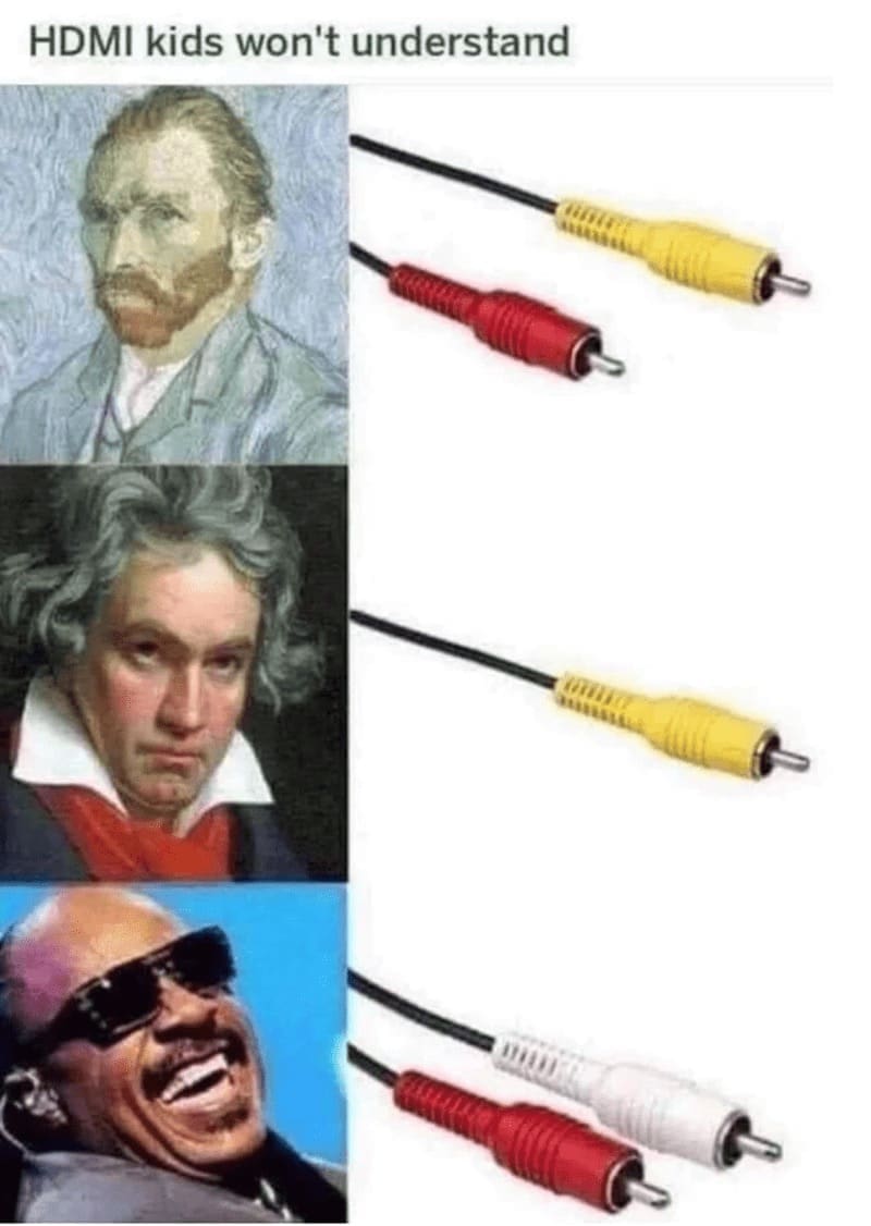 Retro gaming memes HDMI kids won't understand